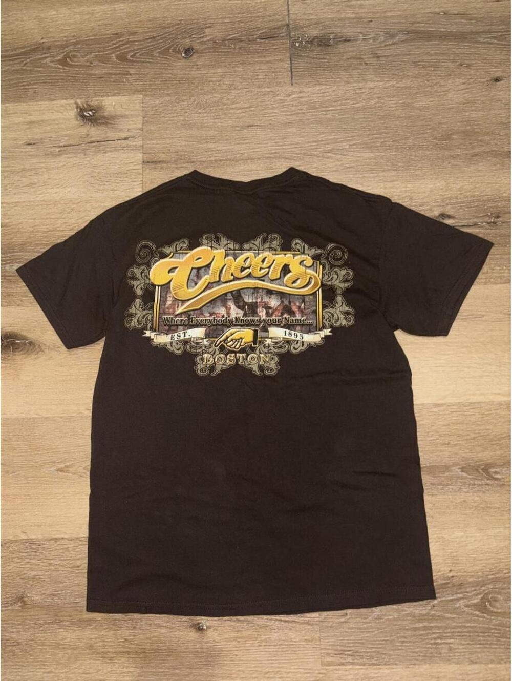 Cheers Boston TV Show Graphic T-Shirt Brown Men’s Medium